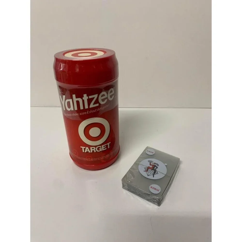 NWT Target Special Edition Yahtzee & Deck Cards New Sealed Game Night Play Retro